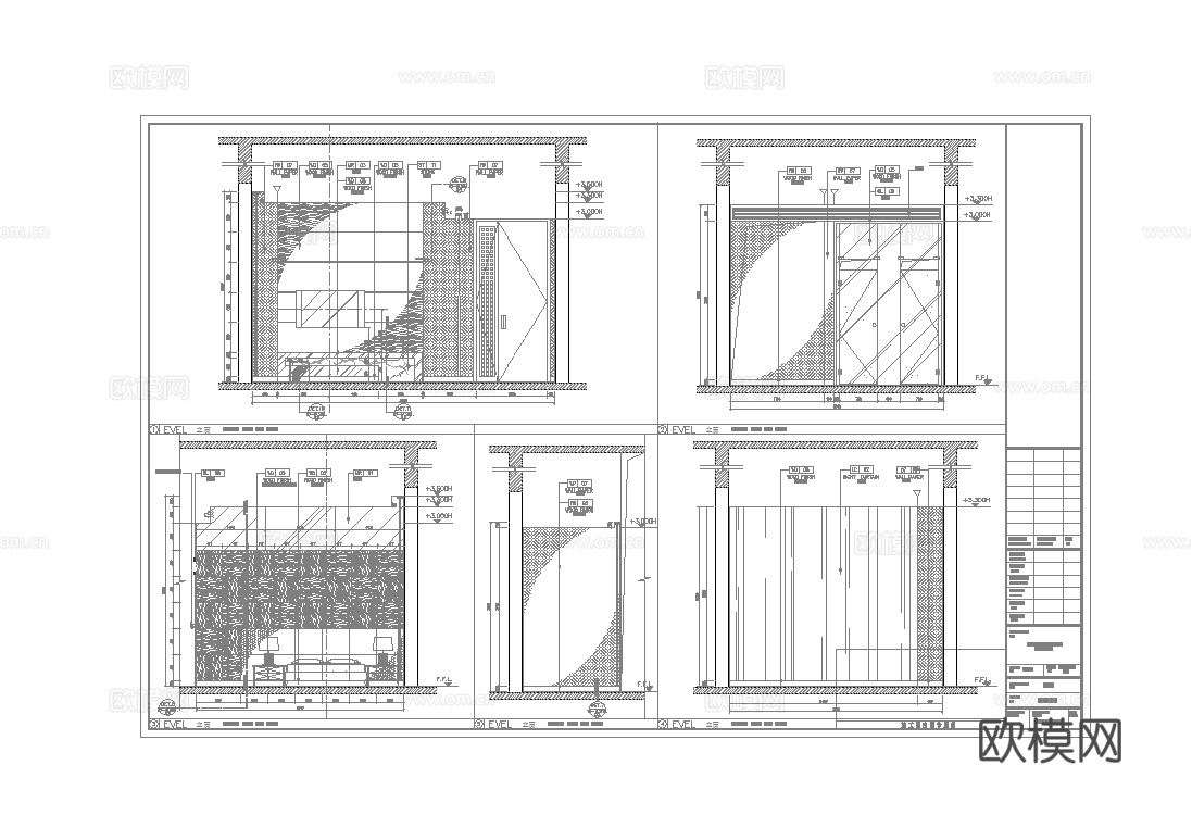 最新完整版spa足浴店施工图合集cad施工图