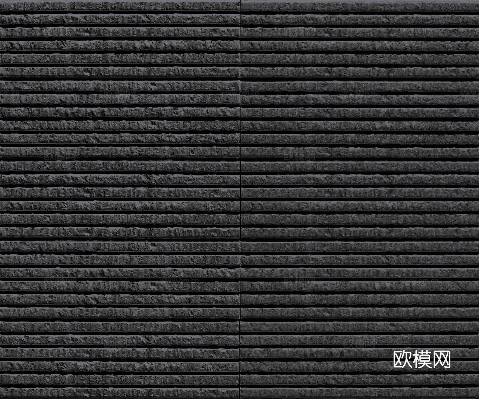 现代意式无缝黑拉槽阡陌石黑色流水石文化石