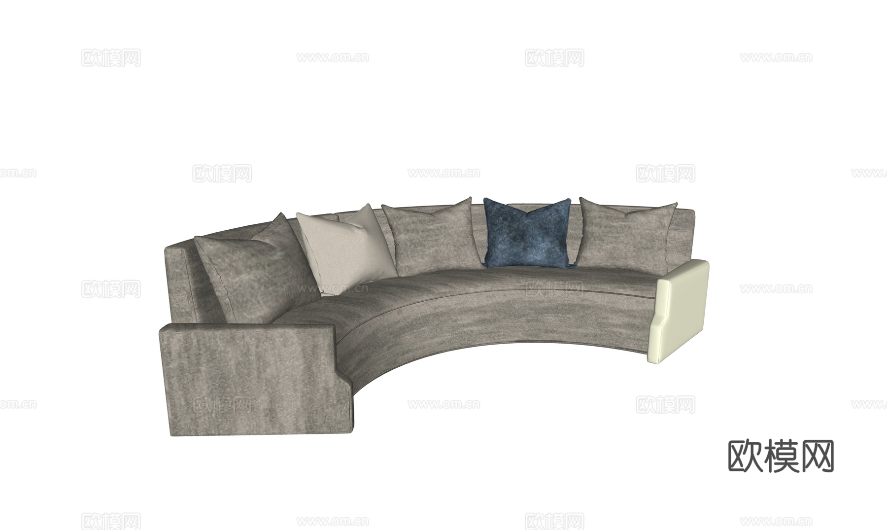 现代沙发组合su模型