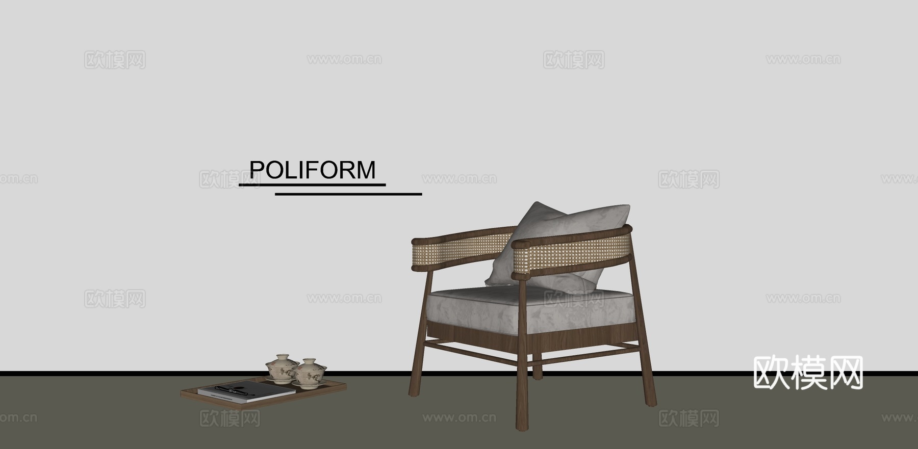 休闲椅懒人沙发su模型
