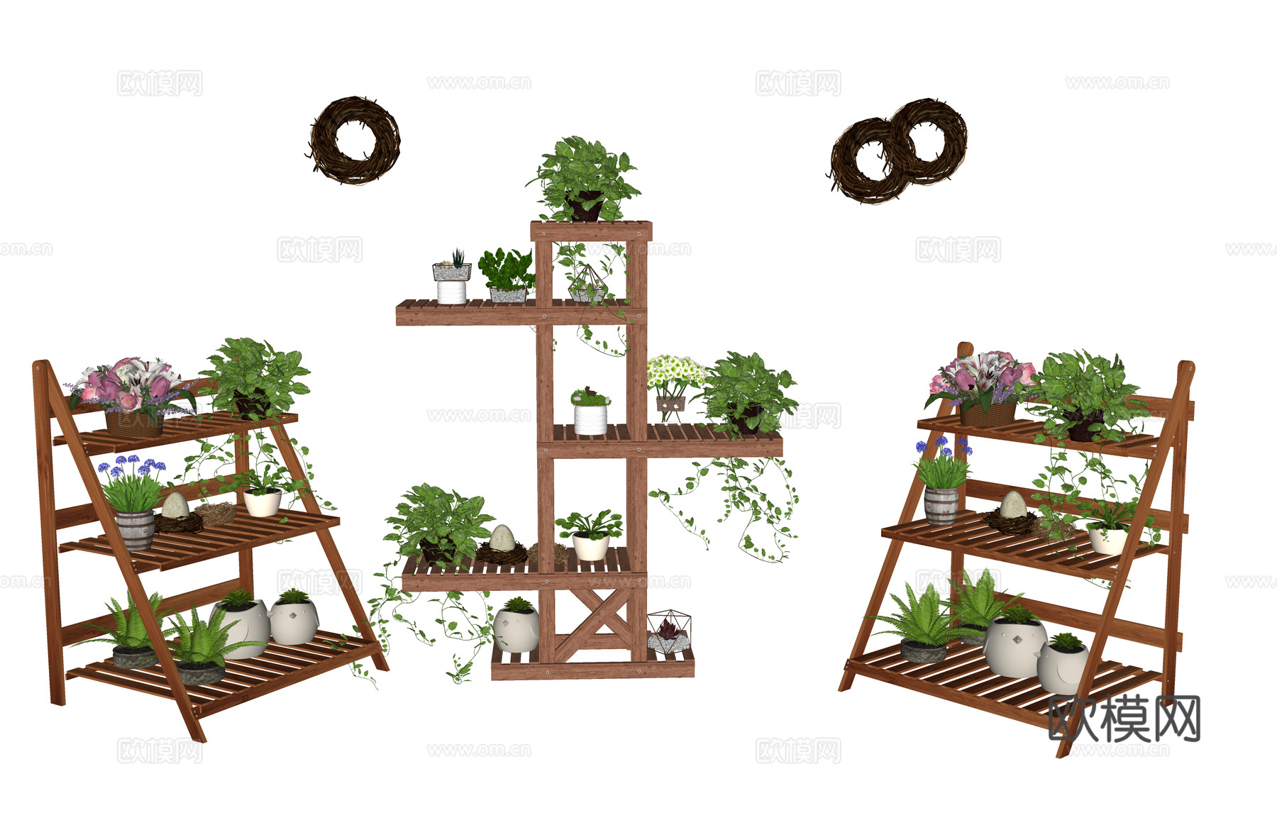 造景 植物 室外造景 灌木 室内造景 花镜 景观 组团 乔木su模型