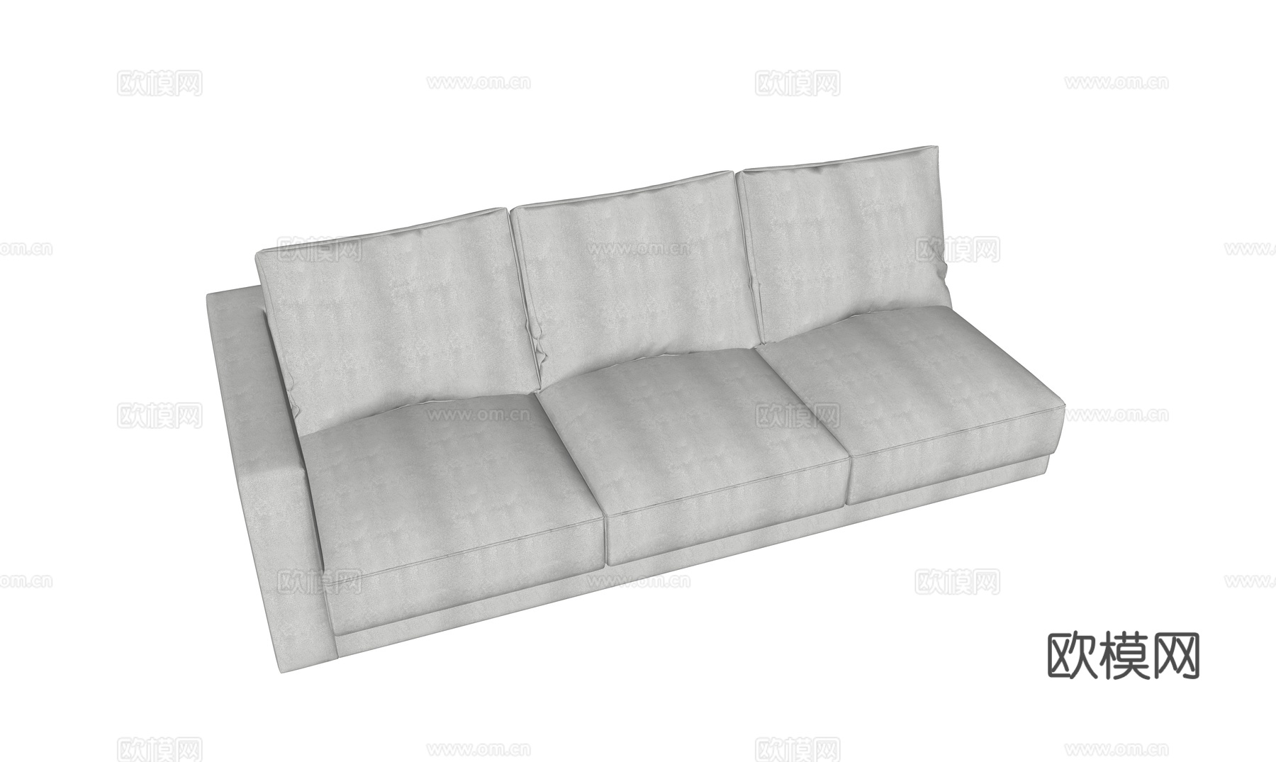 现代沙发组合su模型