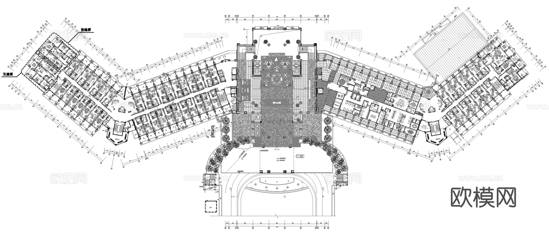 最新全套 大酒店 餐厅 施工图合集cad施工图
