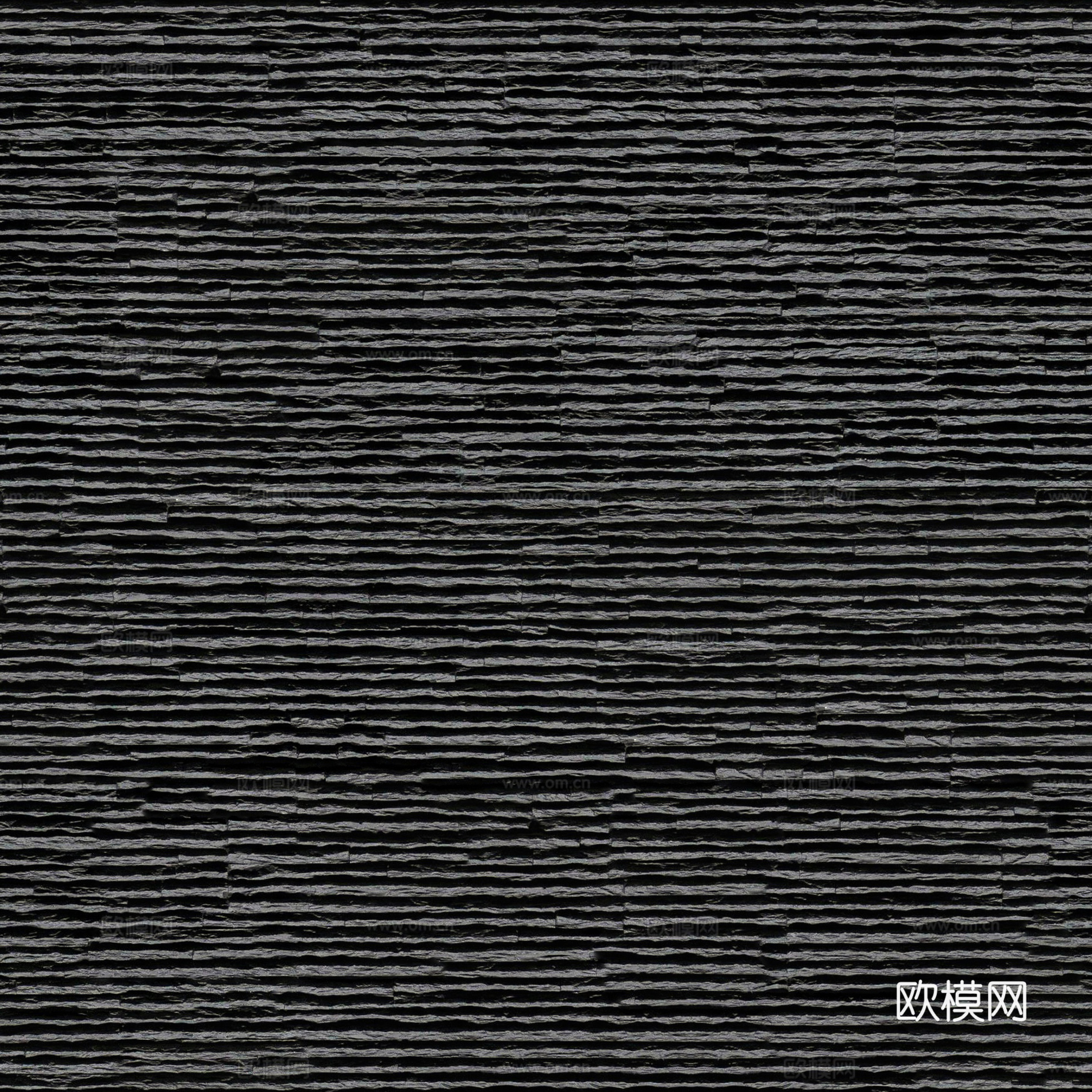 现代新中式无缝文化石深灰色流水石 毛石石板水洗石