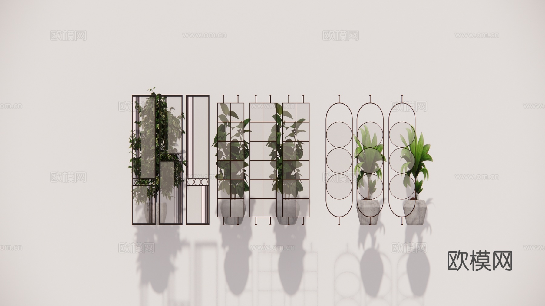 组团 造景 景观 乔木 植物su模型