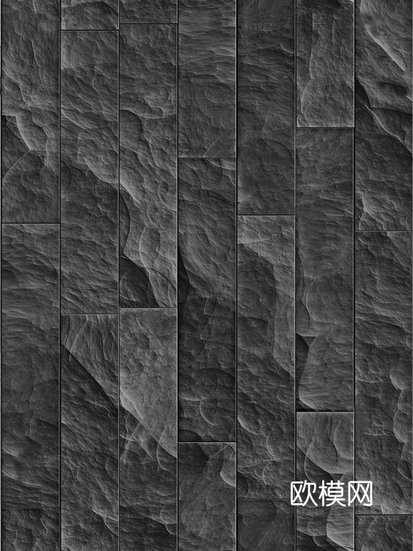 灰色无缝凹凸文化石蘑菇砖文化砖条石
