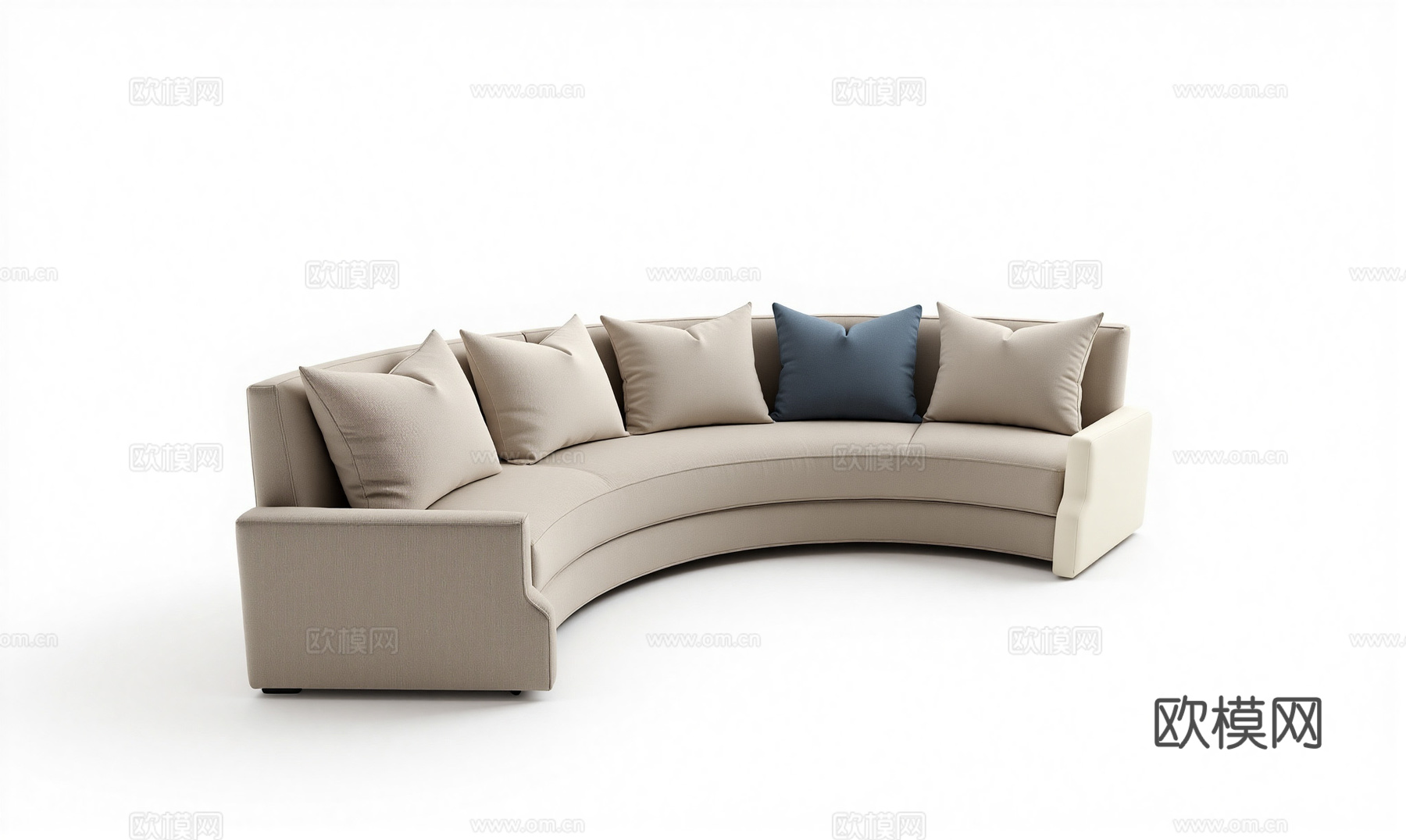 现代沙发组合su模型