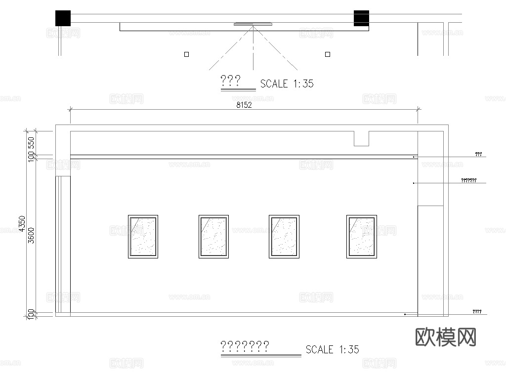 最新完整版理发店施工图合集cad施工图