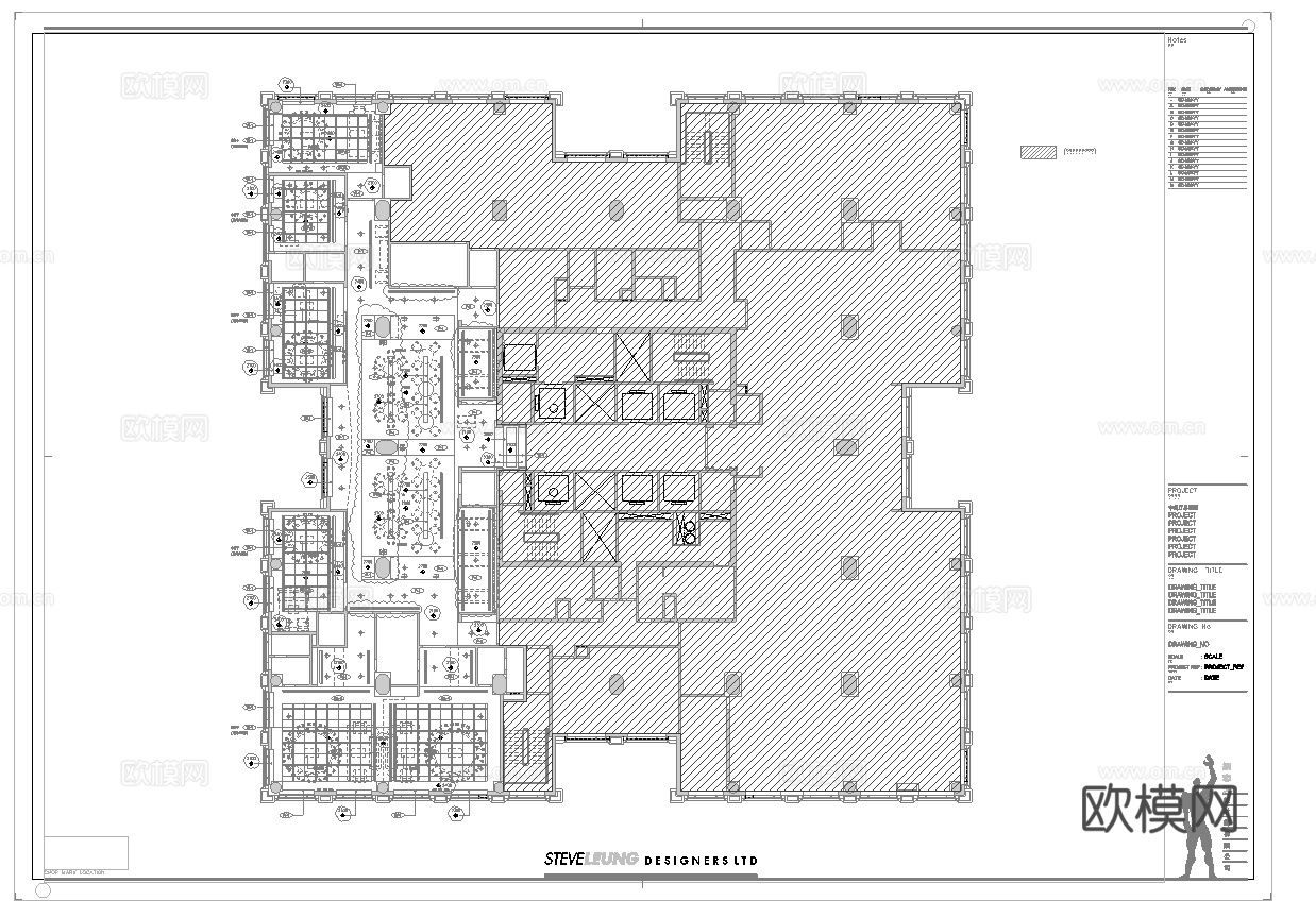 最新全套 大酒店 餐厅 施工图合集cad施工图