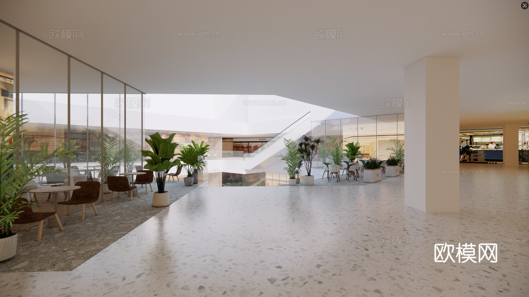 外摆 餐桌椅 绿植 端景 盆栽 端头 MEGA区su模型