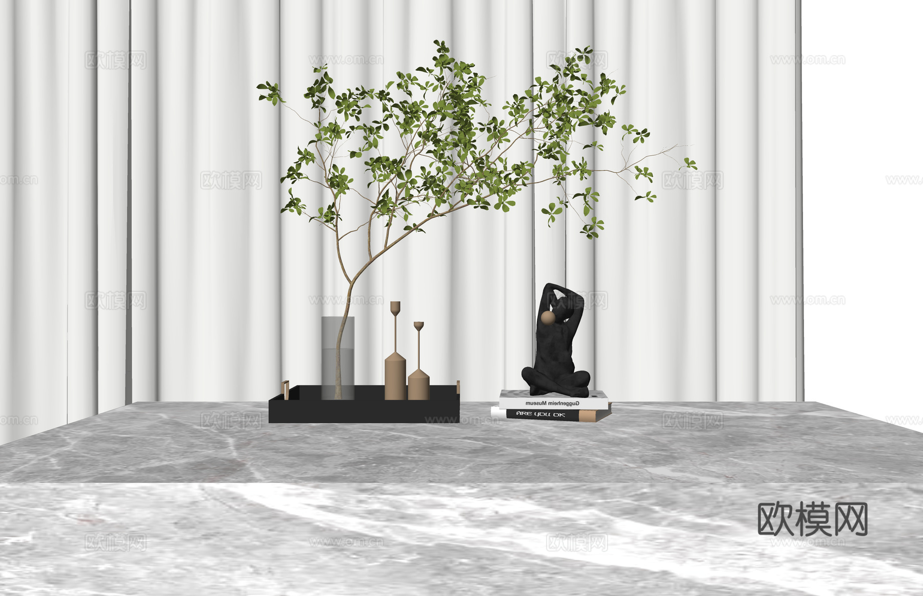 造景 植物 室外造景 灌木 室内造景 花镜 景观 组团 乔木su模型