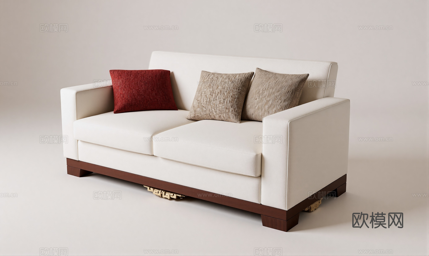 现代休闲沙发su模型
