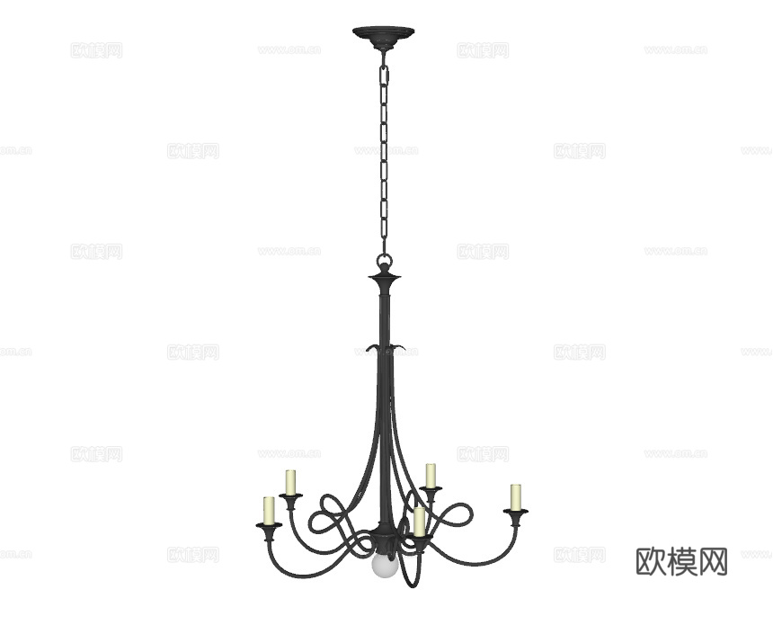 美式吊灯 工业风吊灯 现代吊灯 客厅吊灯 餐厅吊灯su模型
