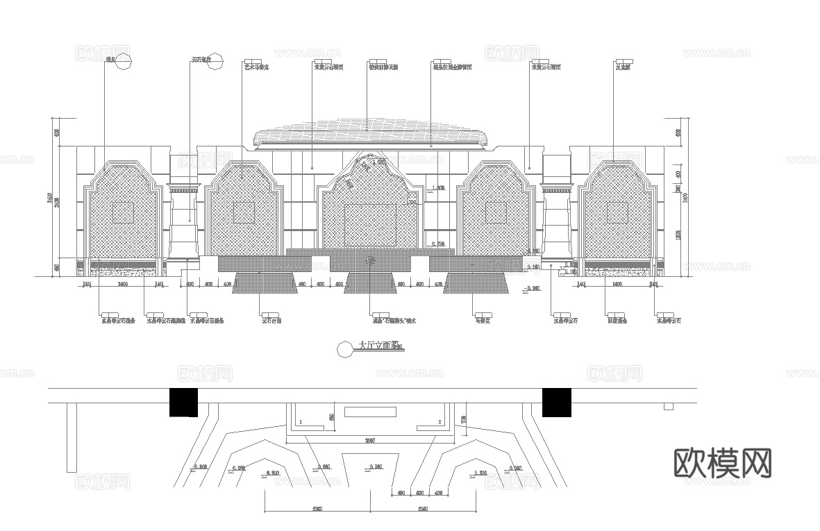 最新完整版spa足浴店施工图合集cad施工图