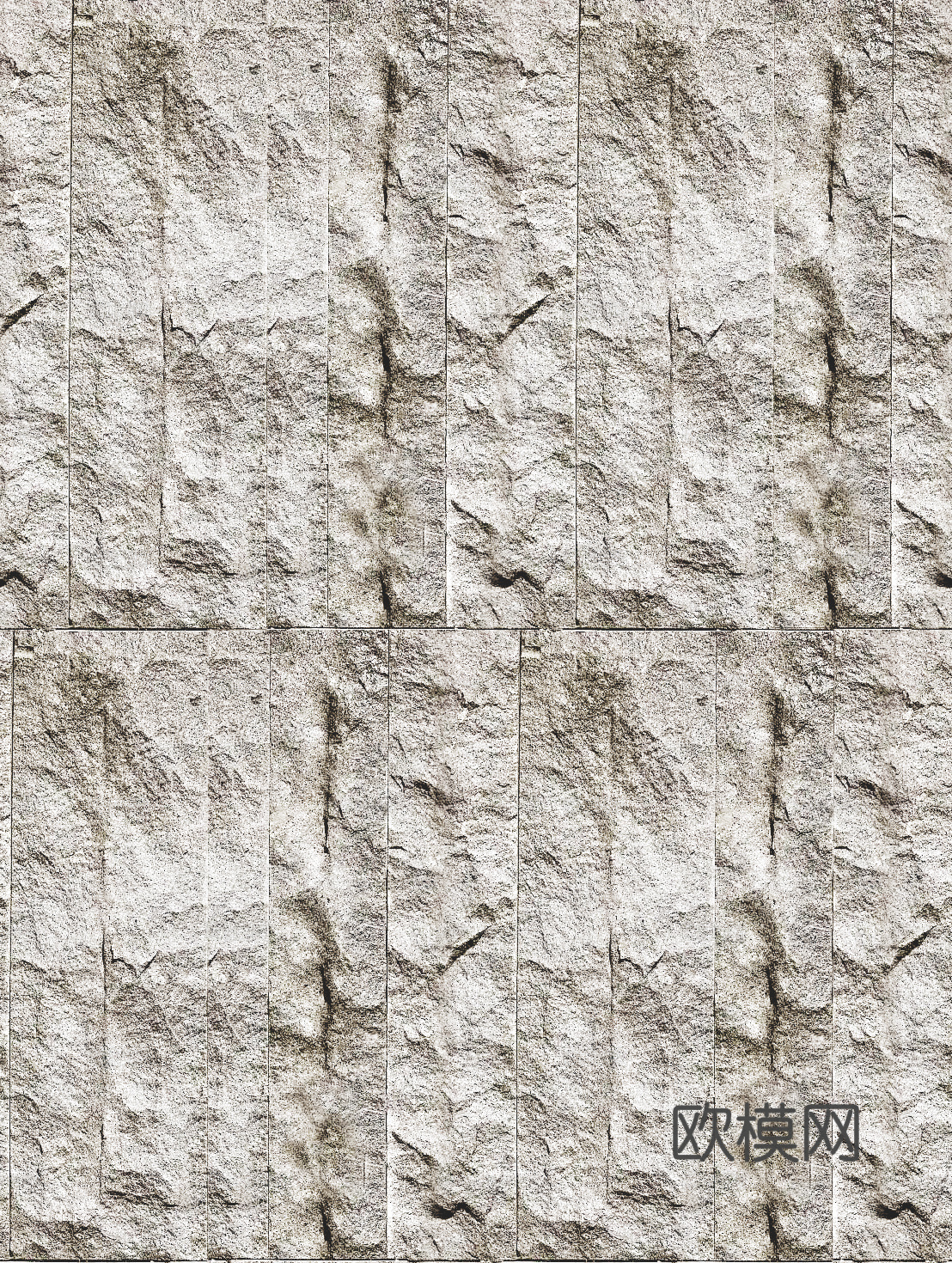 米白色无缝凹凸文化石蘑菇砖文化砖条石