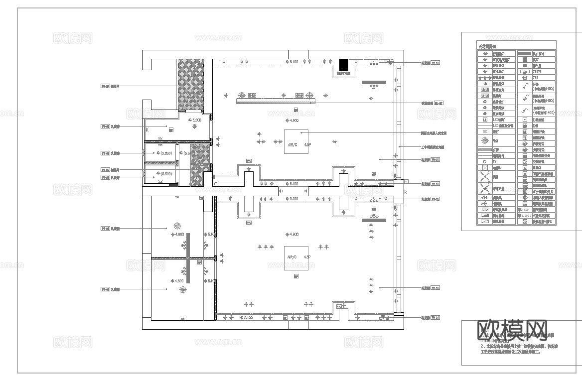 最新完整版茶楼会所施工图合集cad施工图