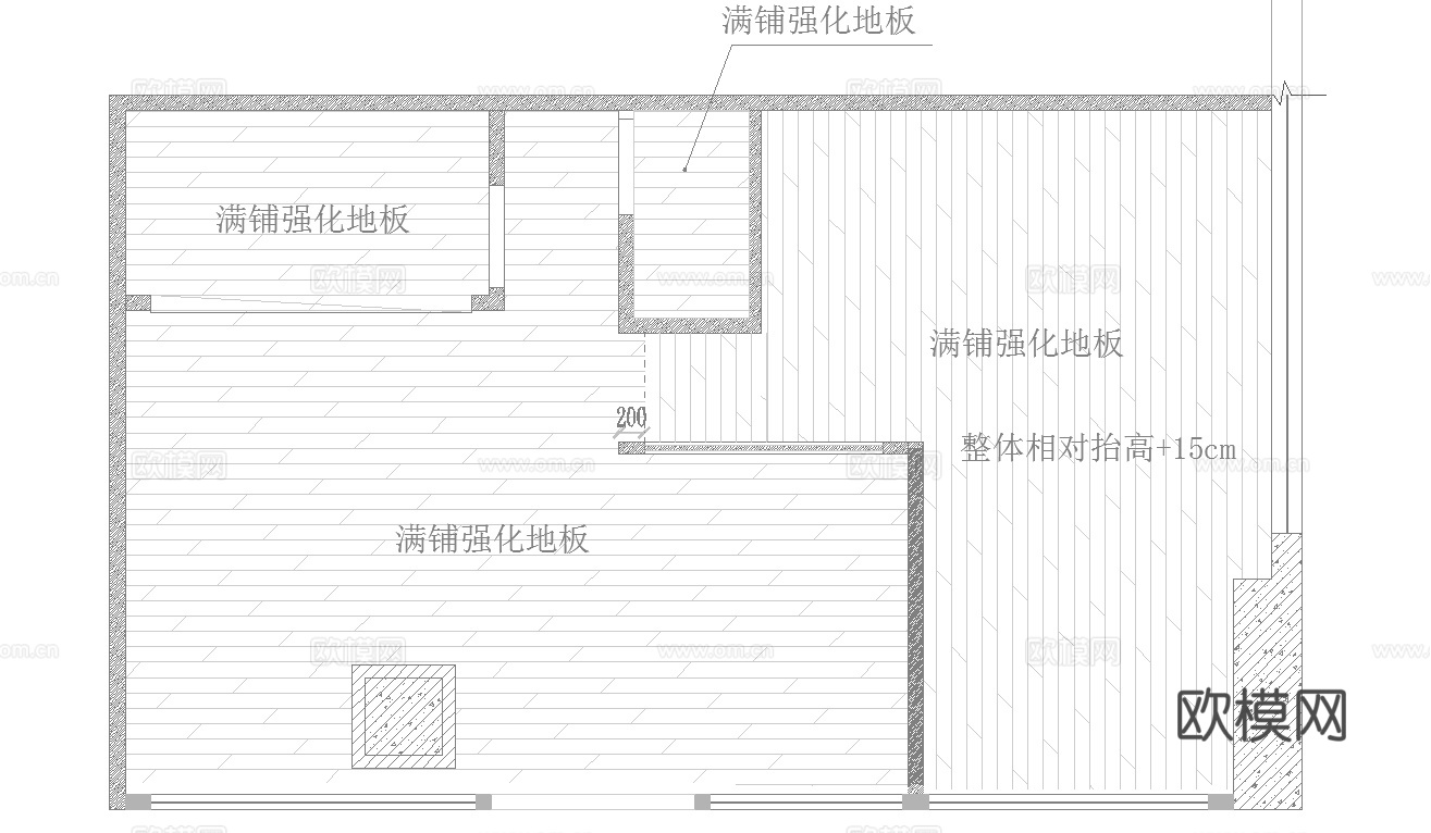 最新完整版美甲店施工图合集cad施工图