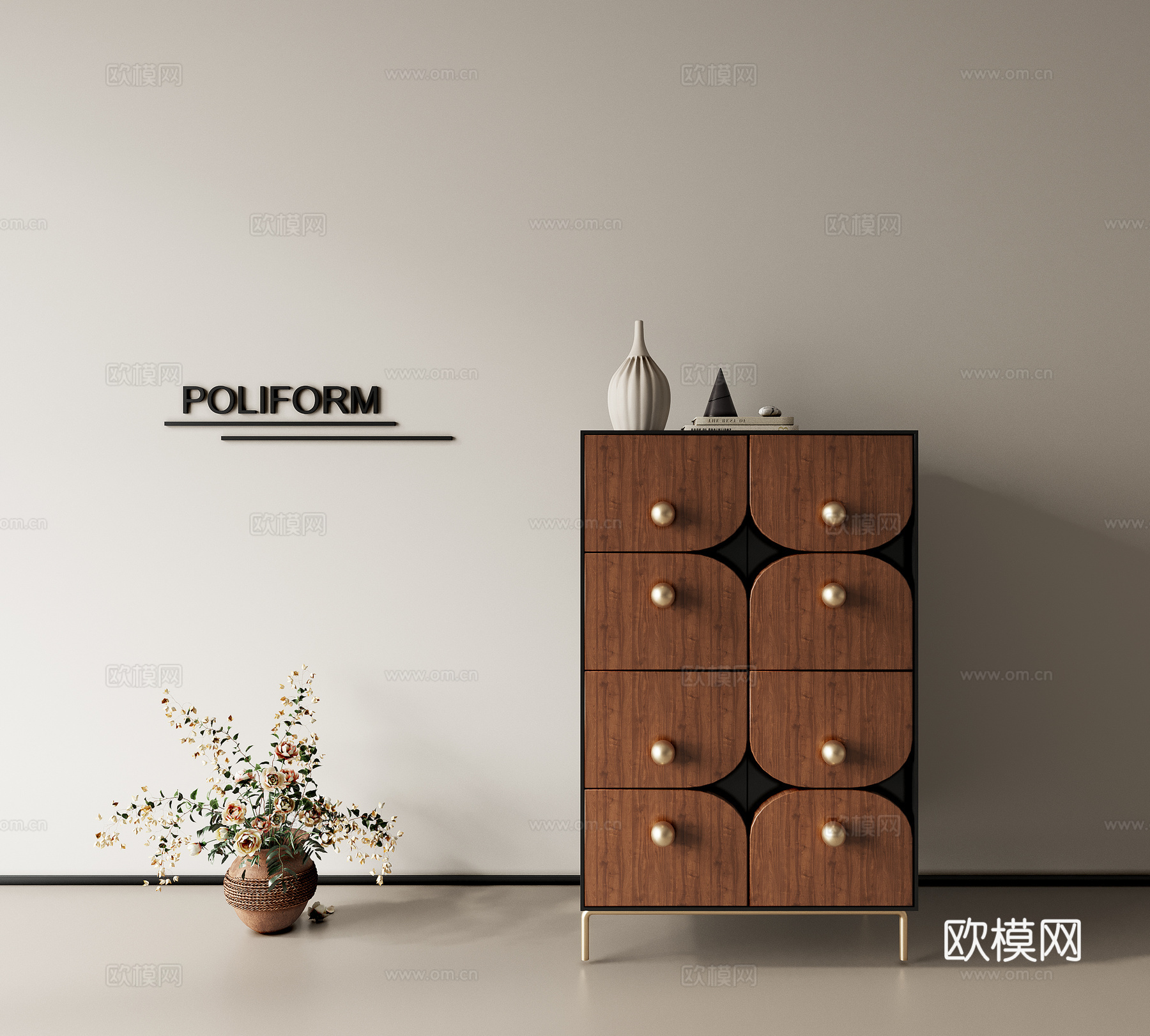 矮柜斗柜装饰柜鞋柜边柜边几su模型