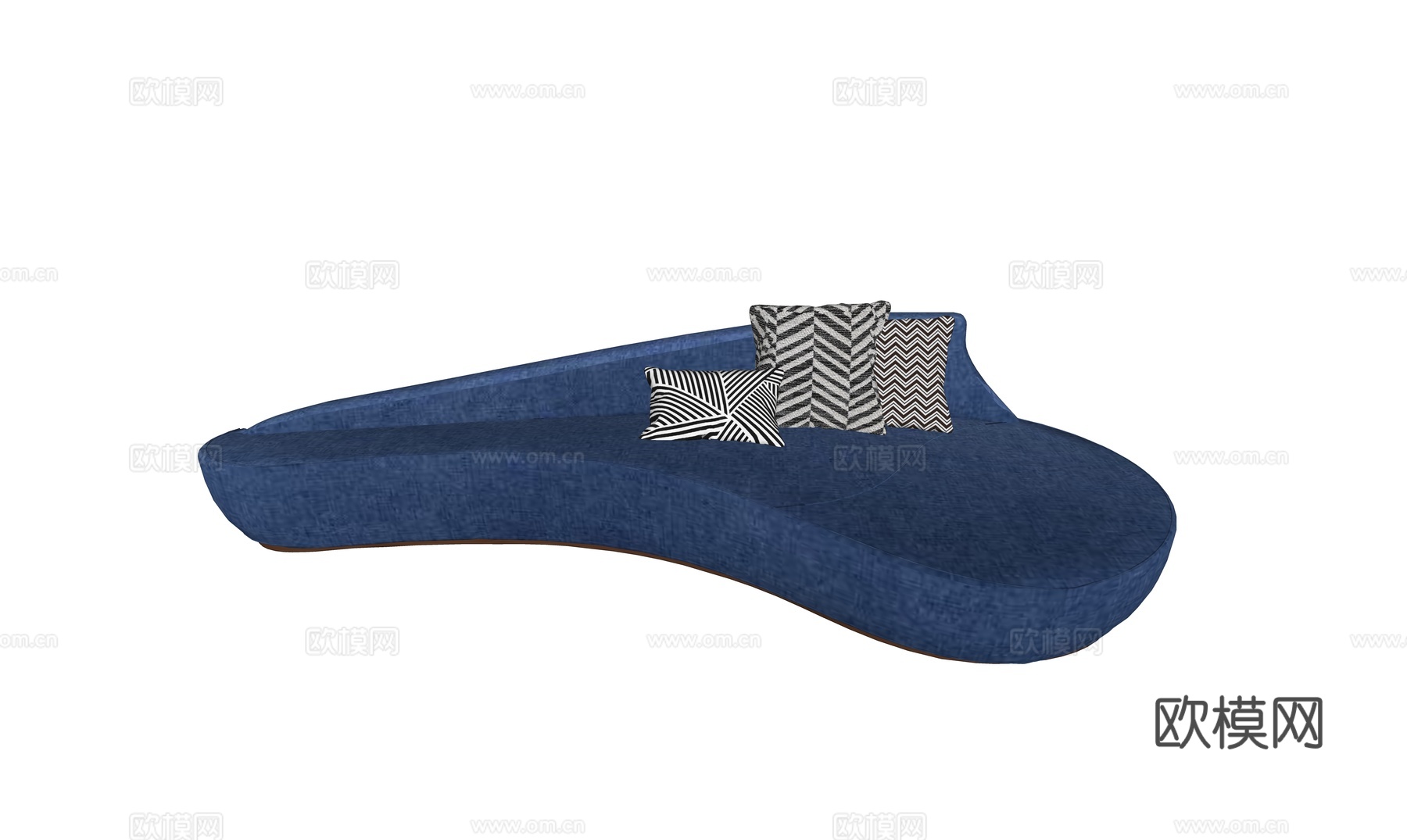 现代异形沙发su模型