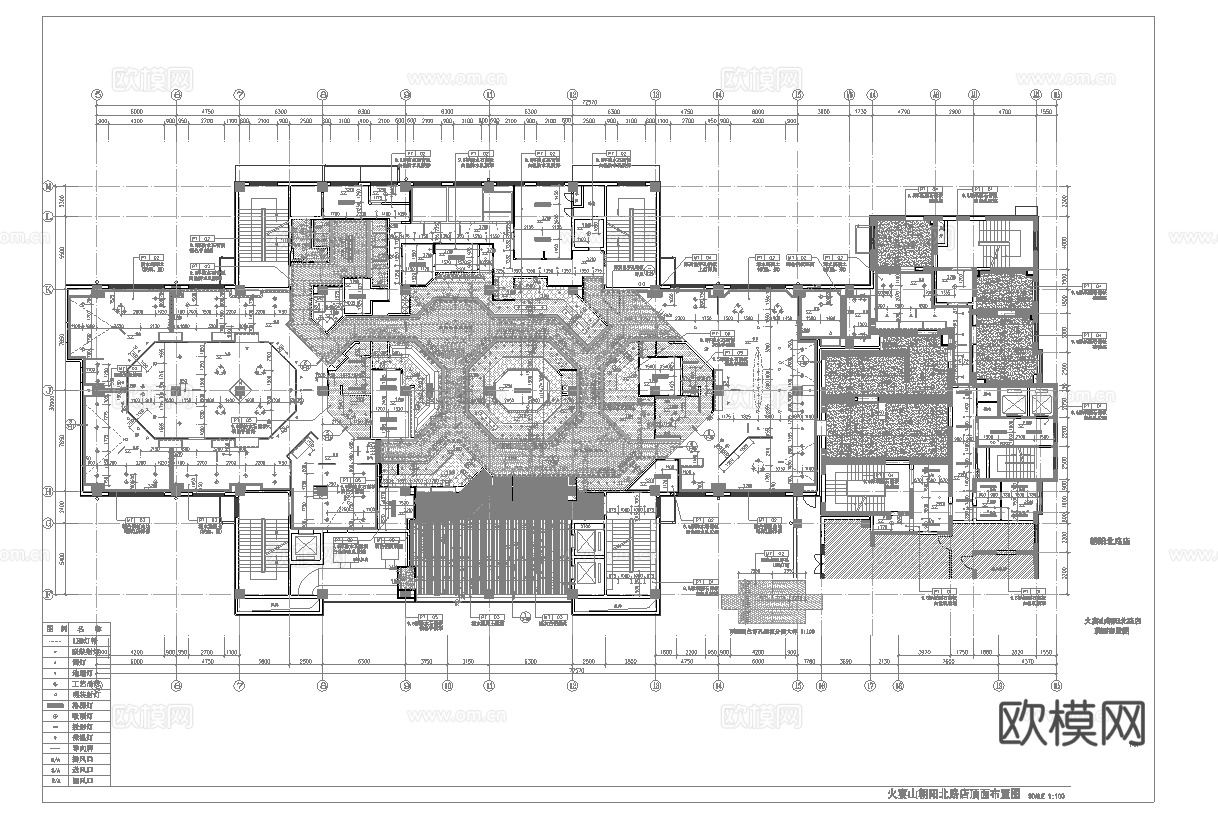 最新全套 自助餐厅 施工图合集cad施工图