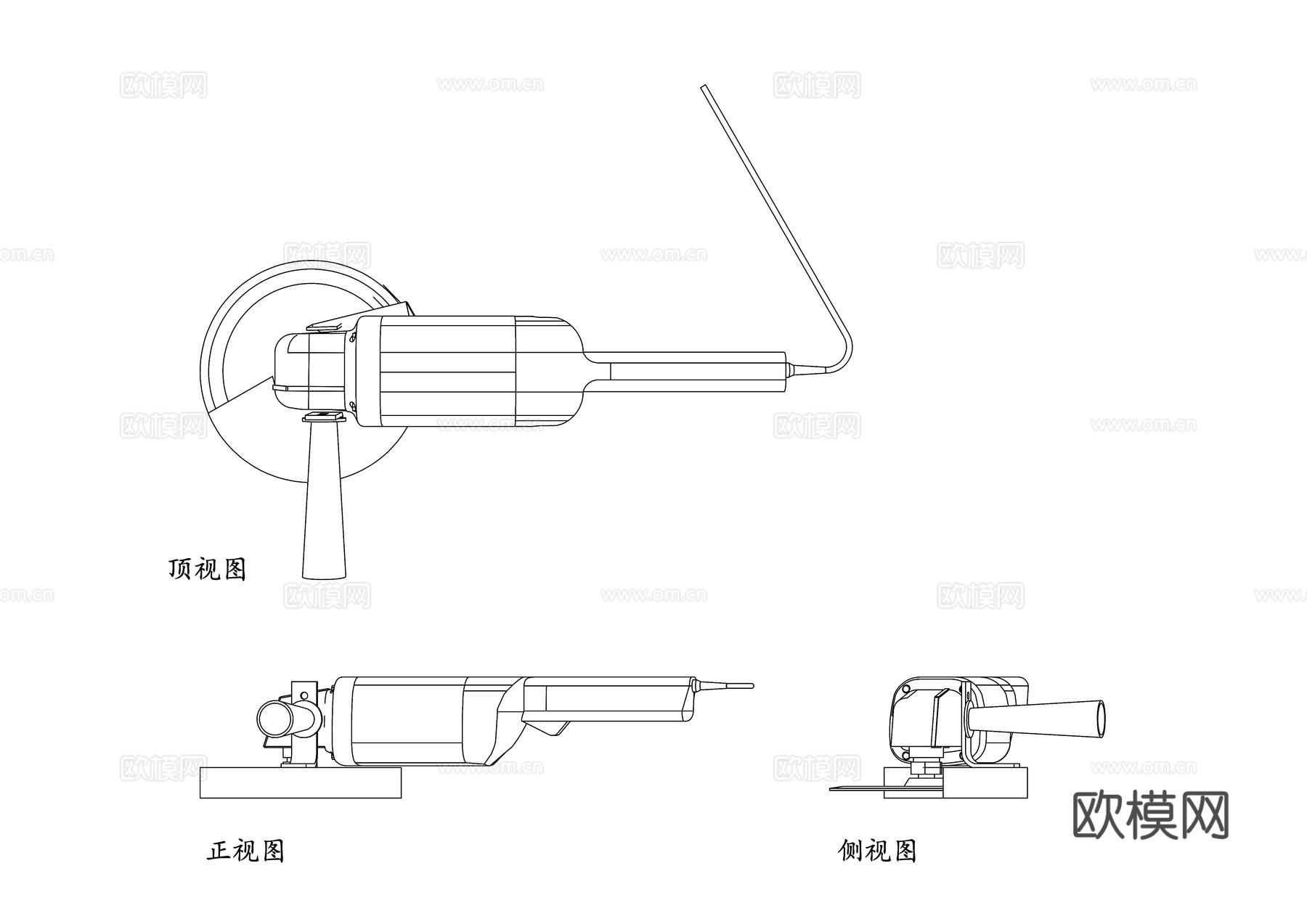 磨料机 砂轮机 抛光机 打磨机 磨削机 研磨机 磨光机 磨床cad施工图下载