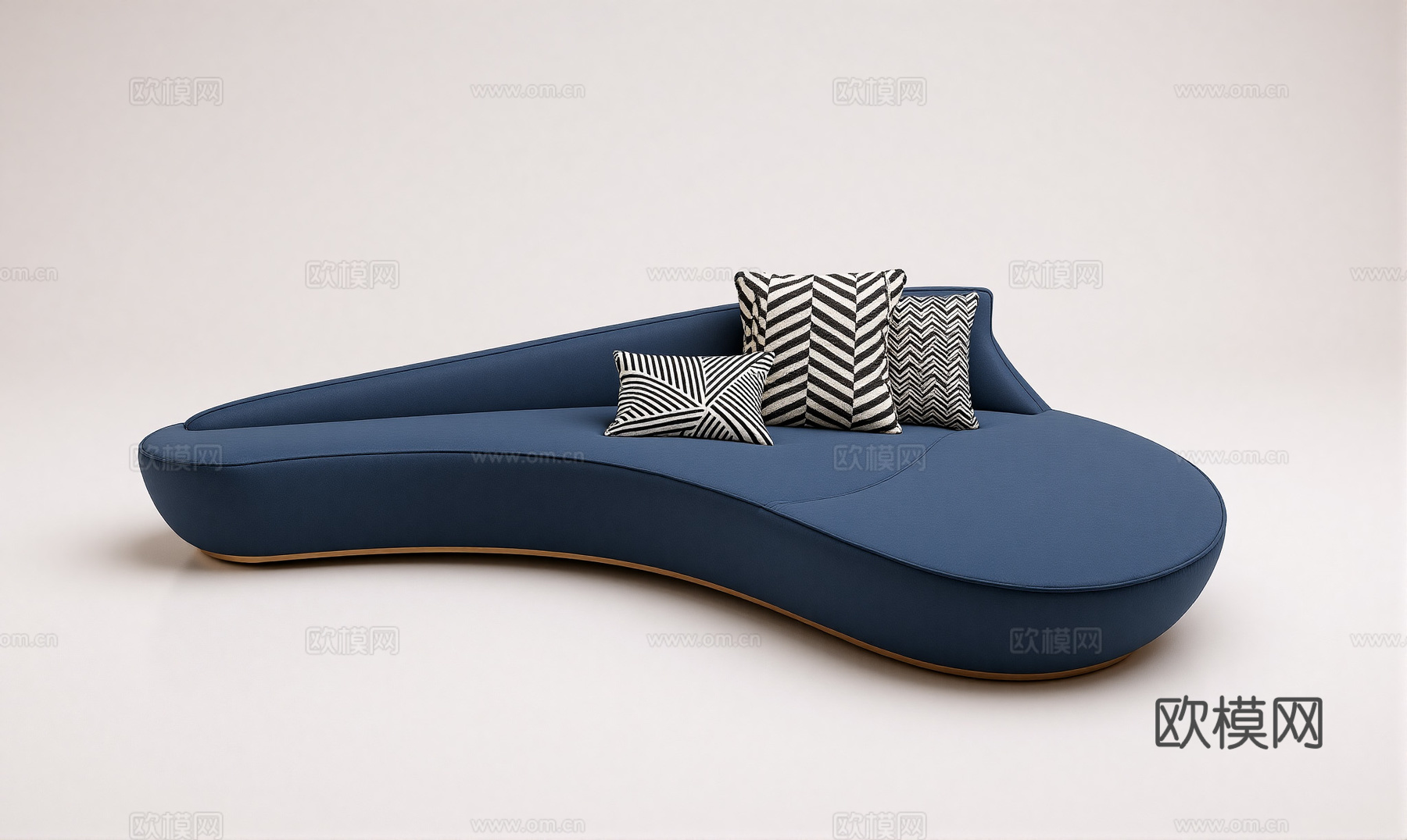 现代异形沙发su模型
