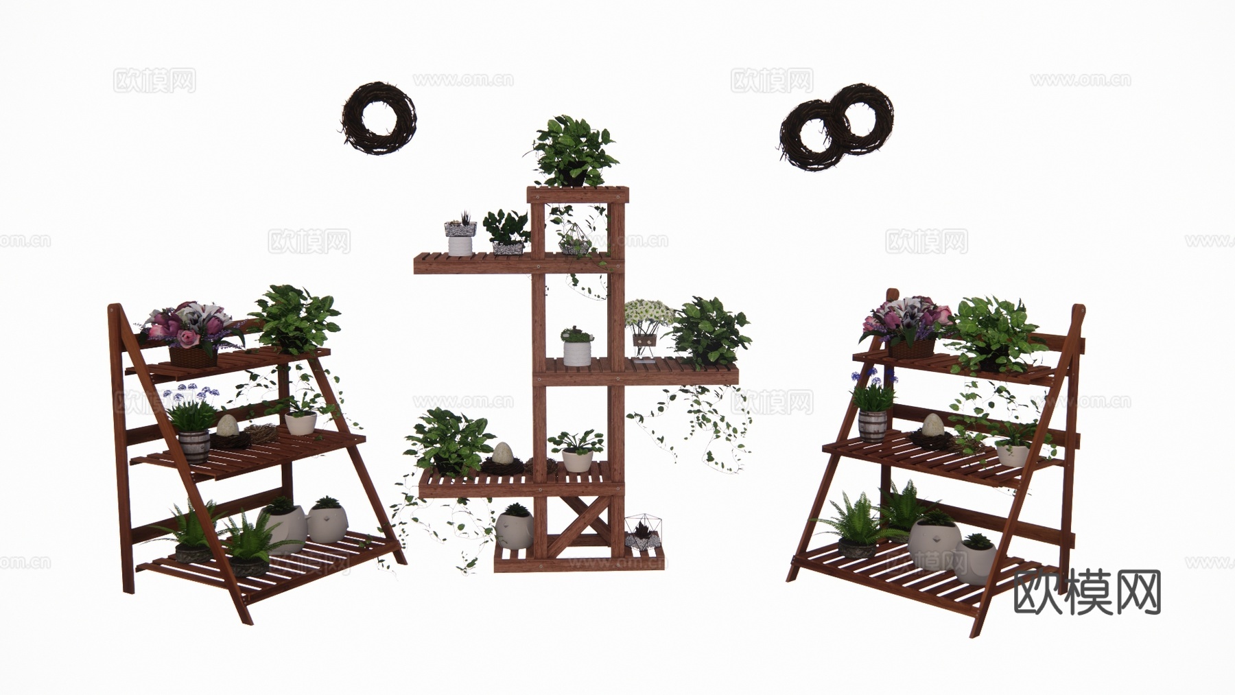 造景 植物 室外造景 灌木 室内造景 花镜 景观 组团 乔木su模型