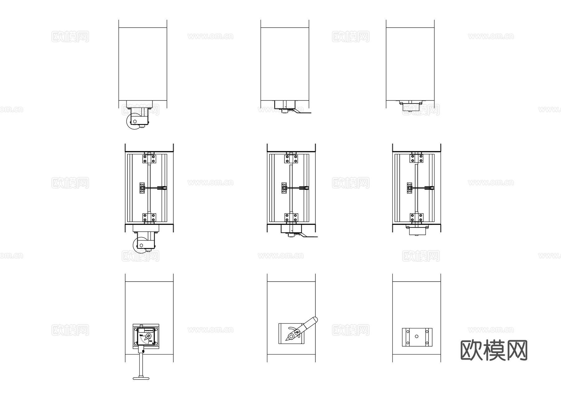 音量阻尼器 音量调节阻尼器 声音阻尼装置 音控阻尼器 阻尼音cad施工图