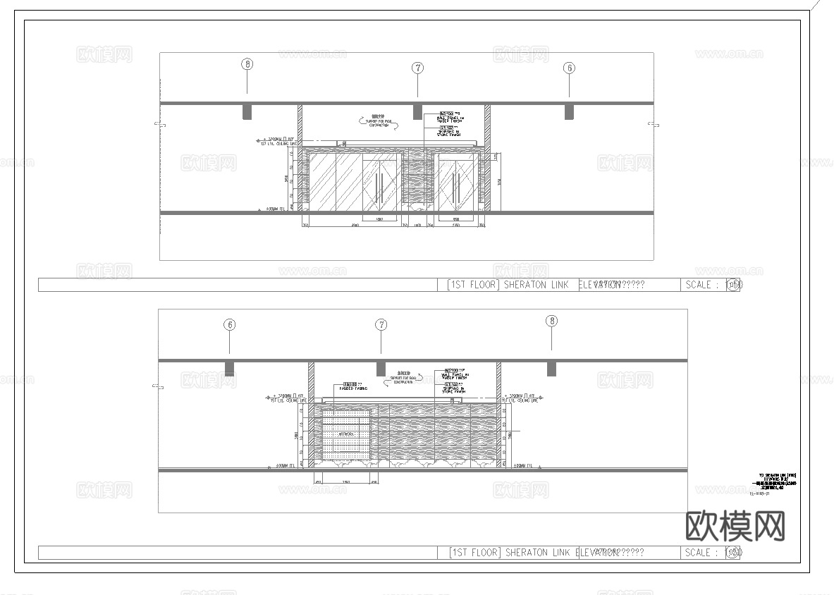 最新全套 宾馆 酒店 施工图合集cad施工图