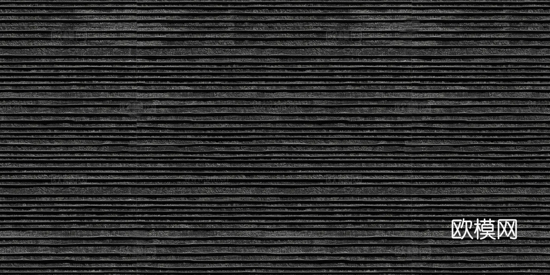 现代意式无缝黑拉槽阡陌石黑色流水石文化石