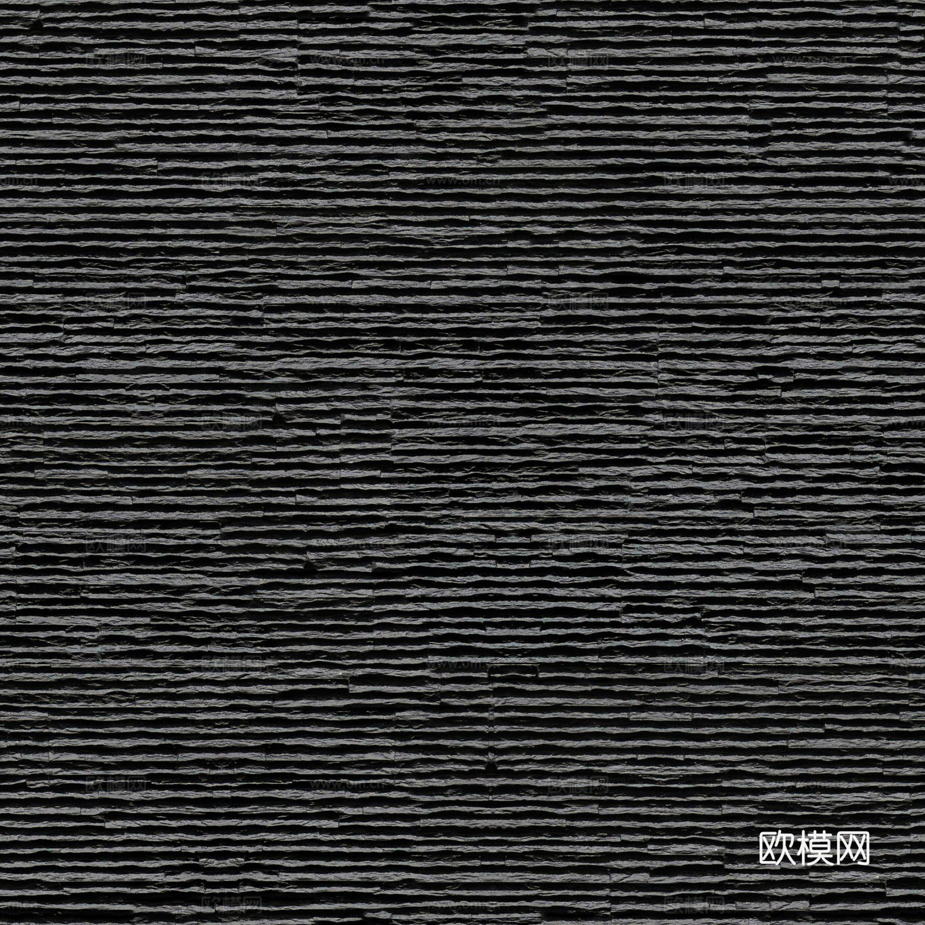 现代简约无缝深灰色流水石 阡陌石 黑色文化石