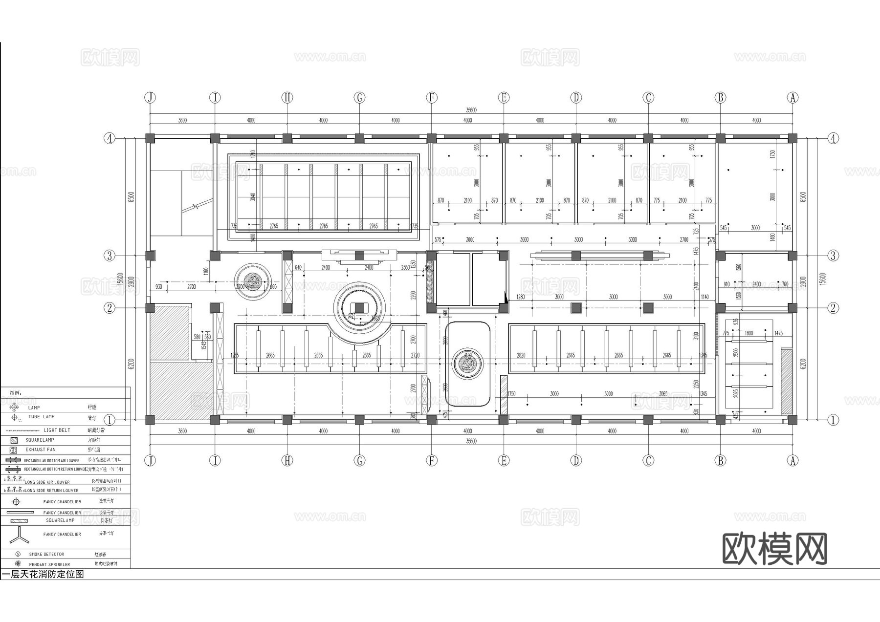 镇便民服务中心办公室施工图cad施工图