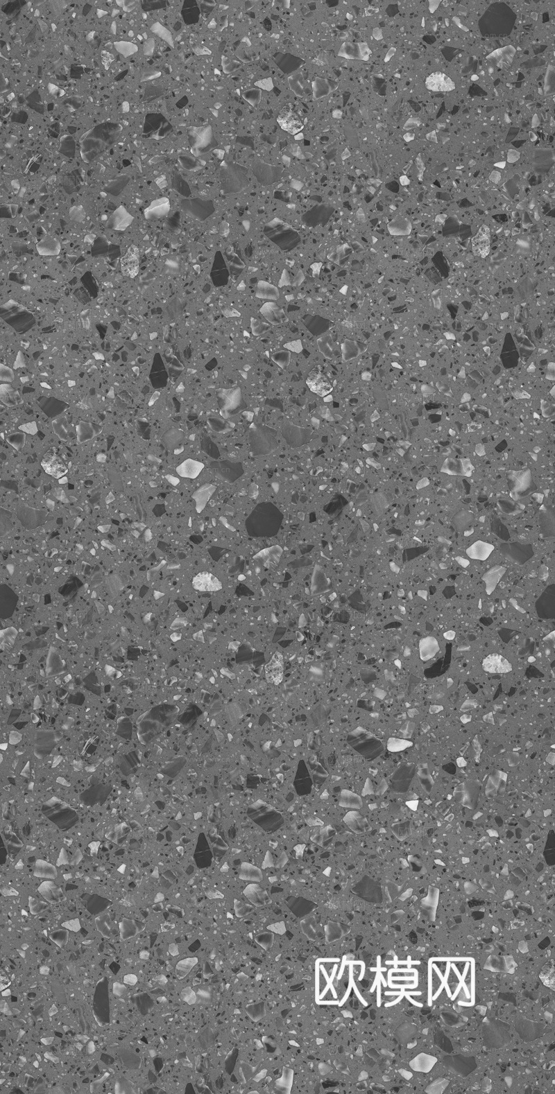 无缝深灰色水磨石