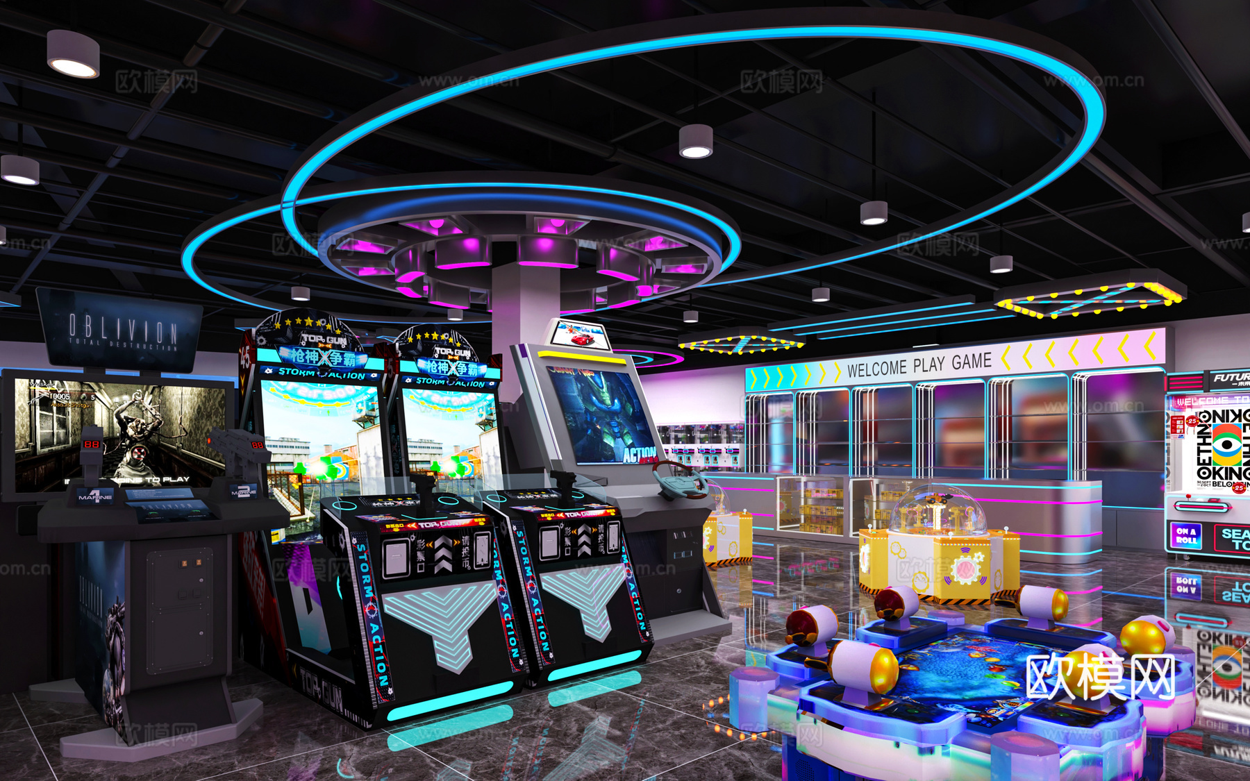 电玩城3d模型下载（渲染图8）