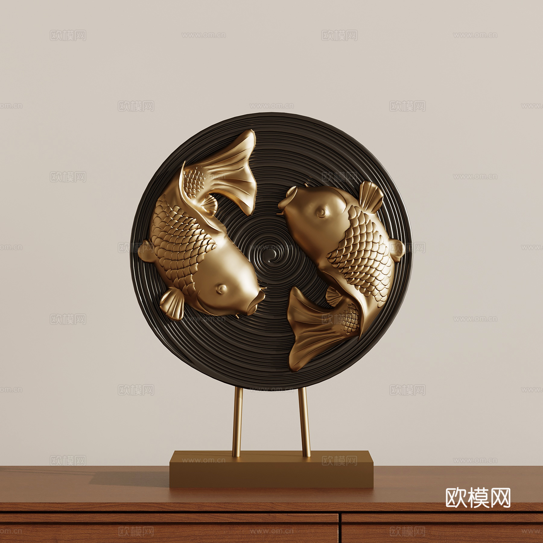 新中式摆件su模型