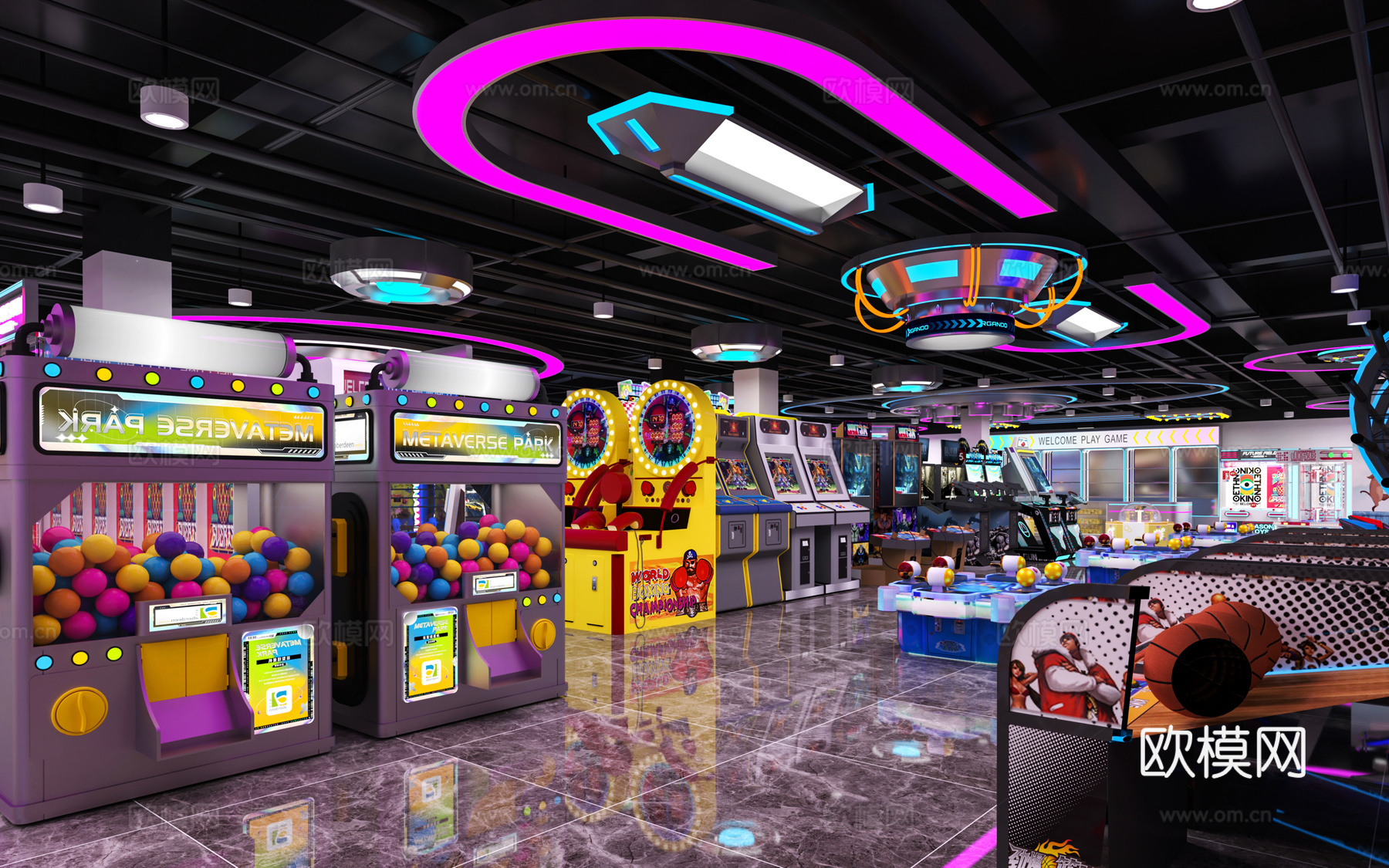 电玩城3d模型下载（渲染图7）