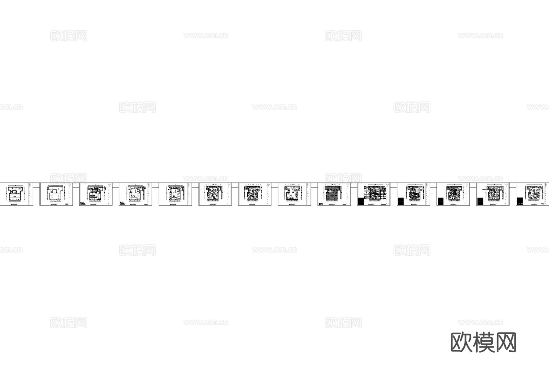 师大牙科口腔医院平面施工图cad施工图