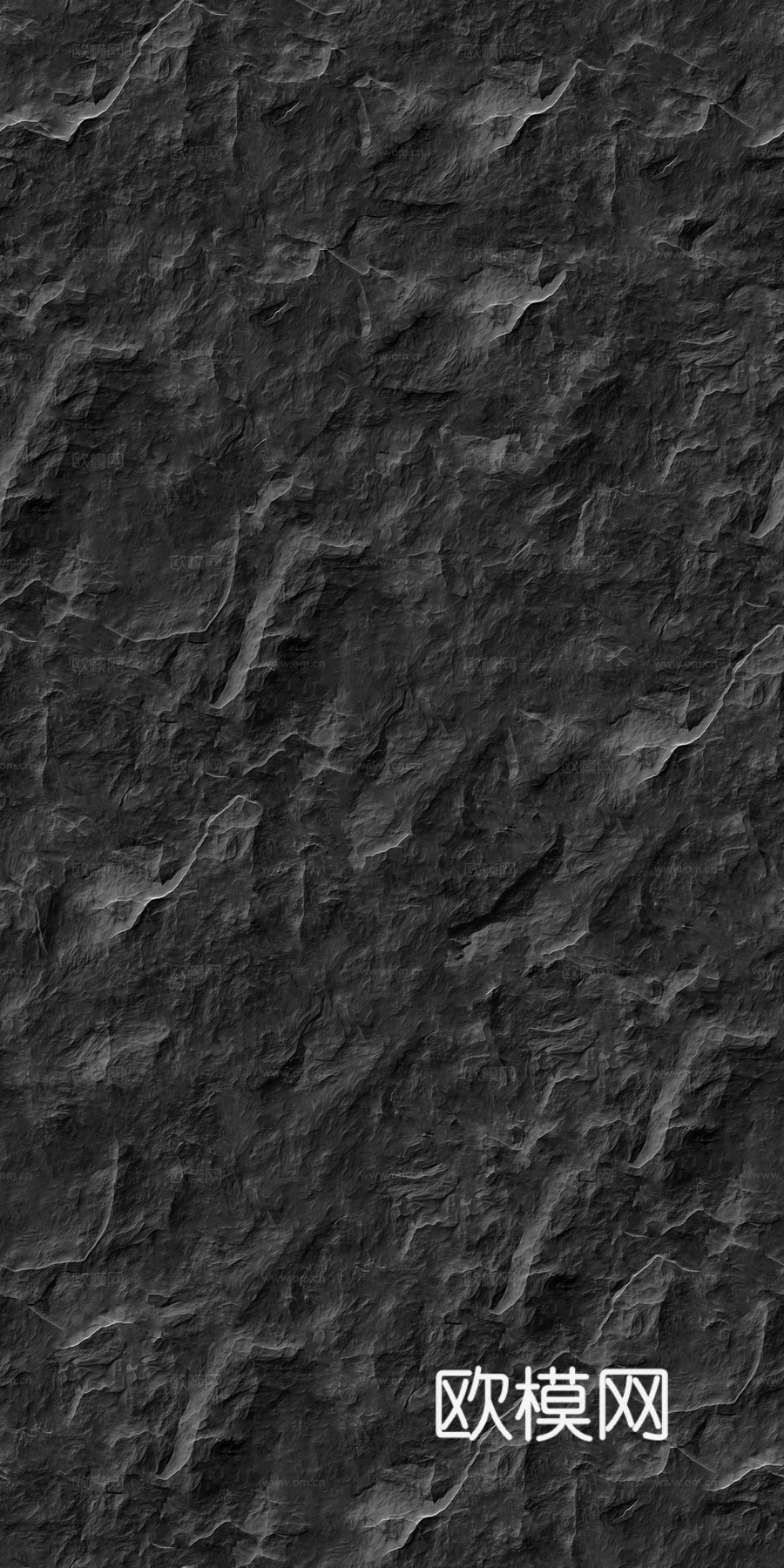 无缝深灰色毛石文化石墙面