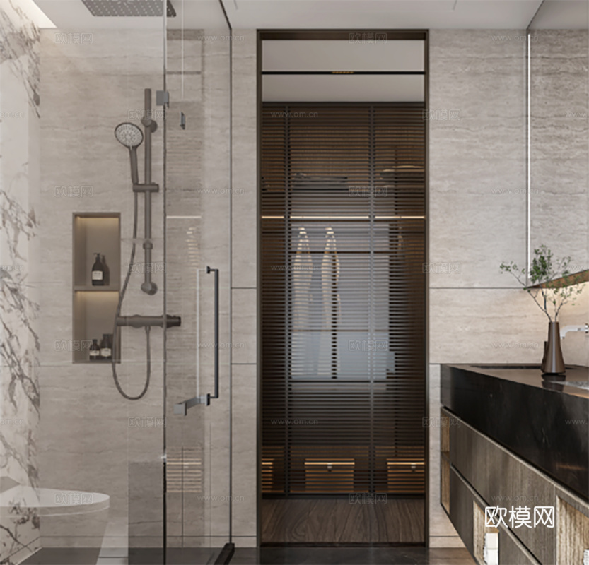 卫生间墙面 石材墙面 墙面节点cad施工图