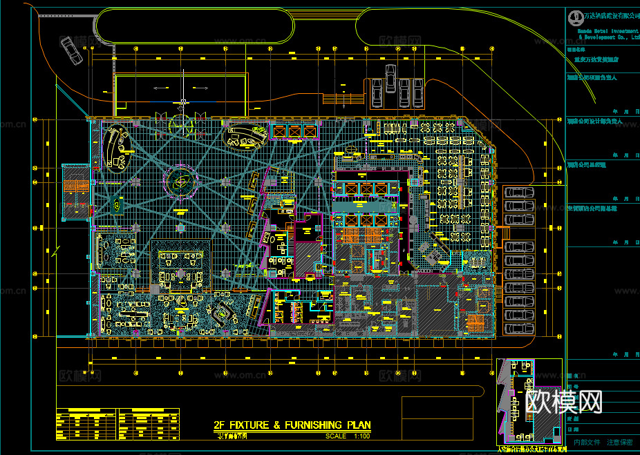 CCD5套酒店施工图及效果图cad施工图