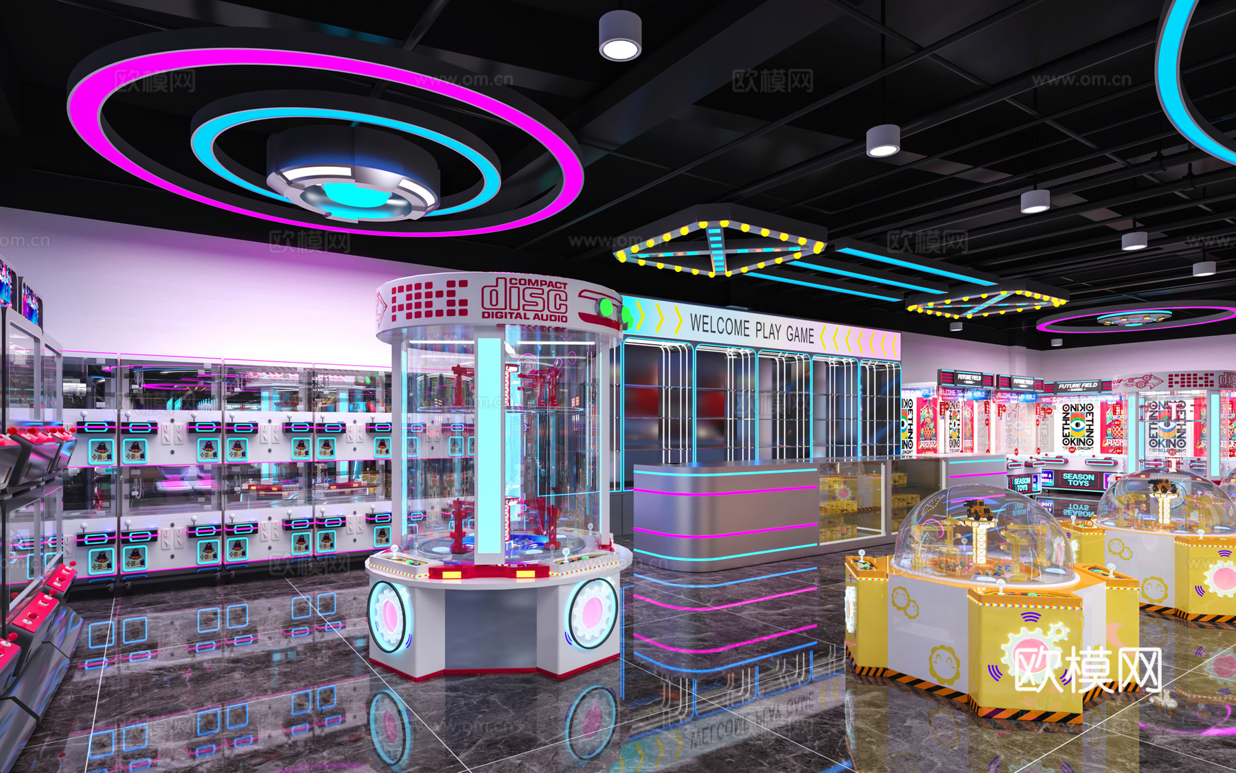 电玩城3d模型下载（渲染图3）