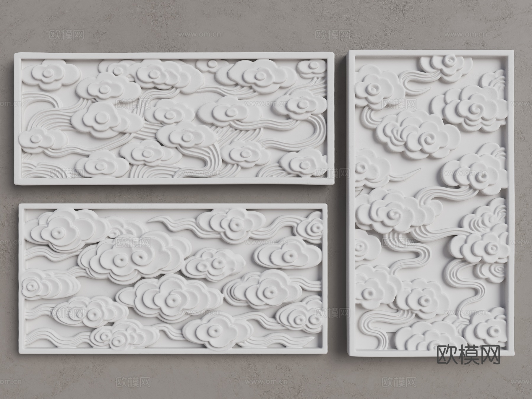 云朵雕塑 祥云 祥云装饰 石膏祥云 装饰云朵 祥云石膏浮雕su模型