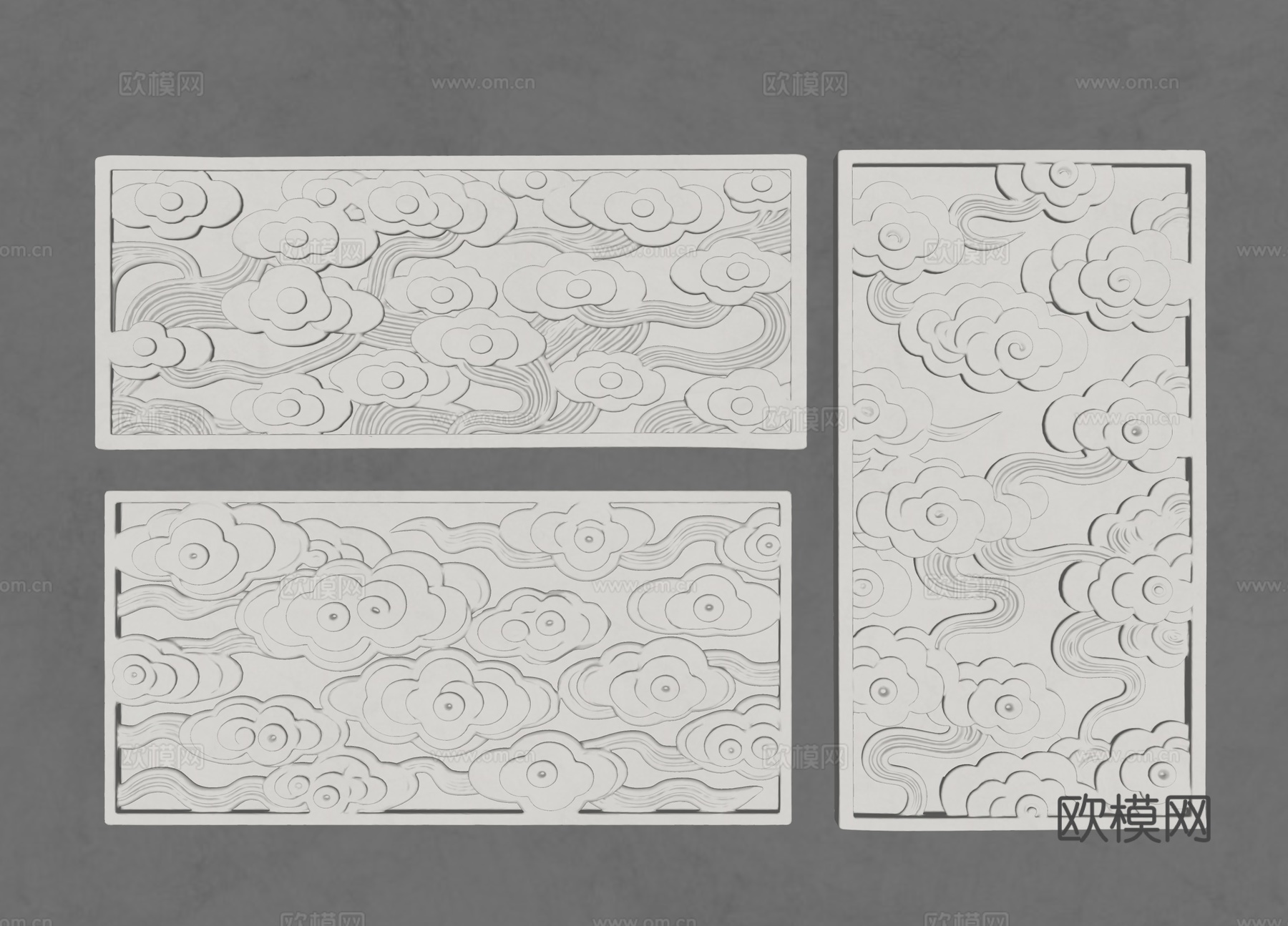 云朵雕塑 祥云 祥云装饰 石膏祥云 装饰云朵 祥云石膏浮雕su模型