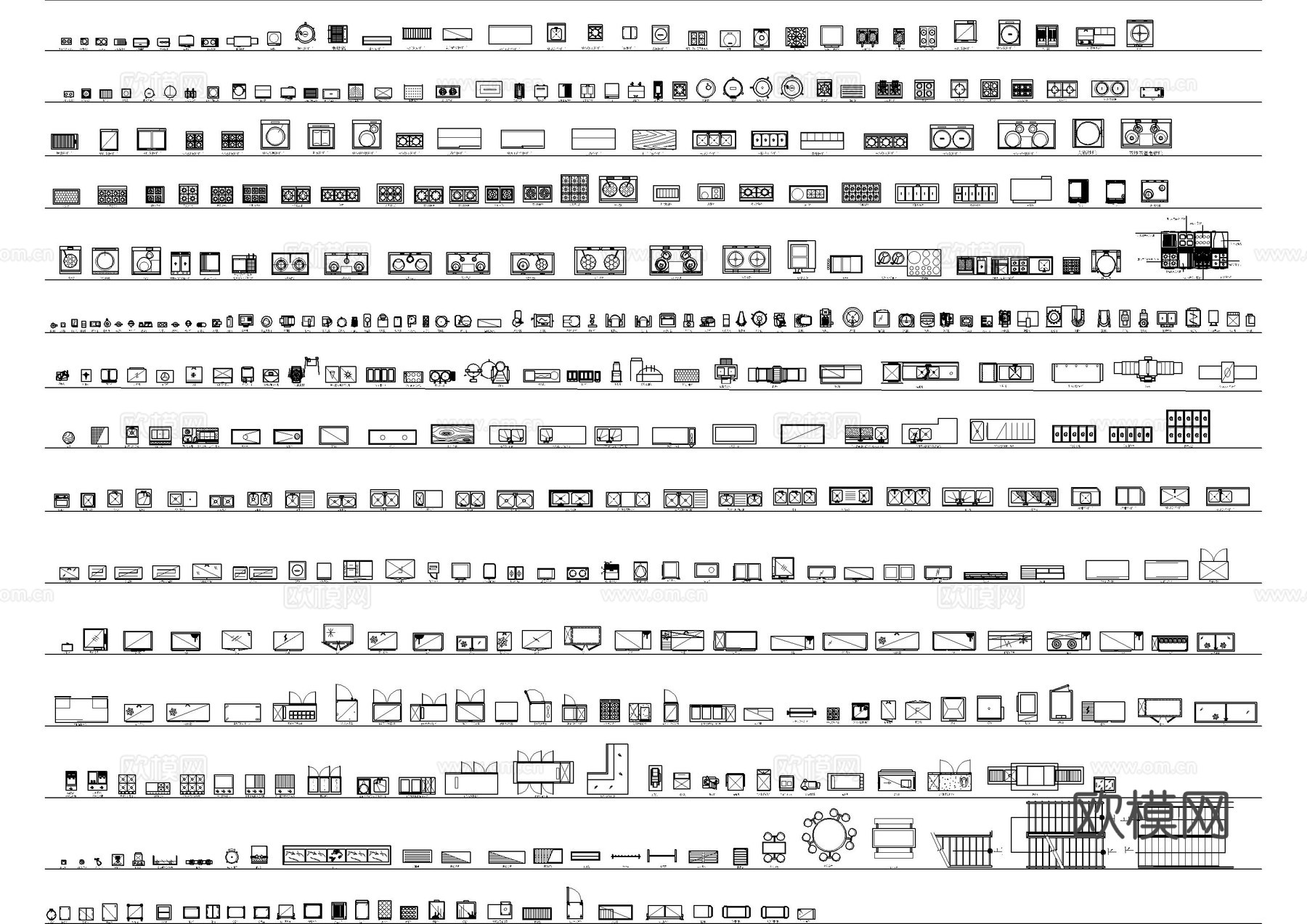 工装商业综合CAD图库cad施工图