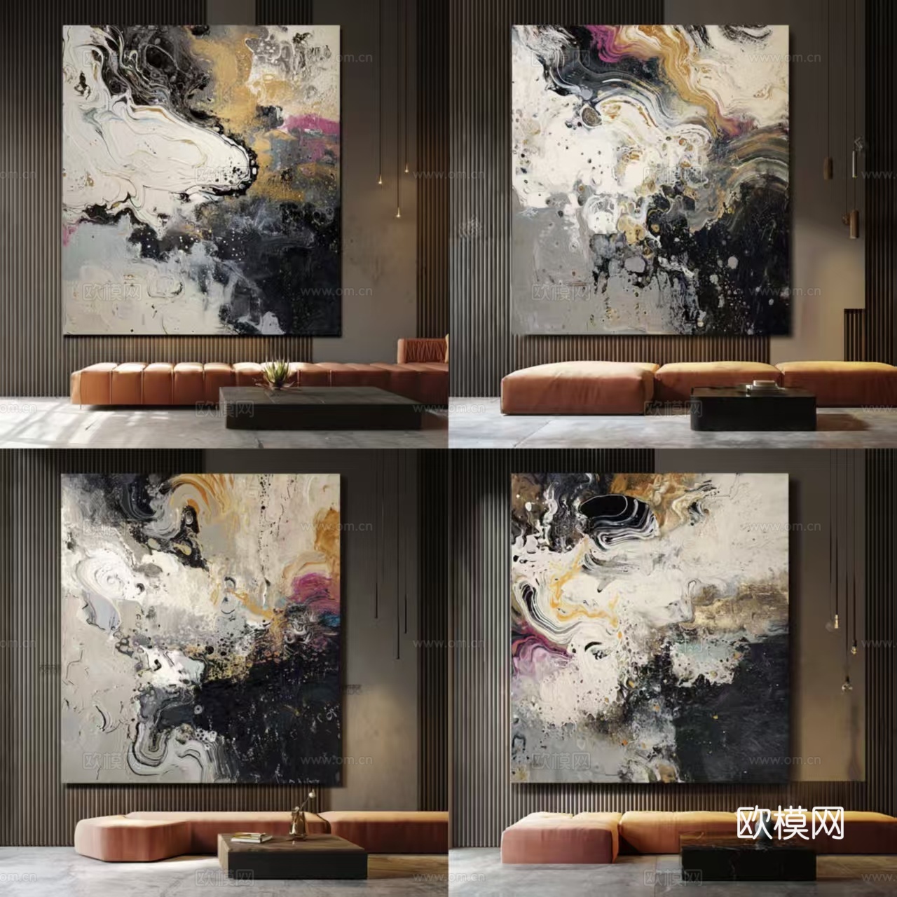 现代意式挂画 客厅挂画 玄关挂画  房间挂画