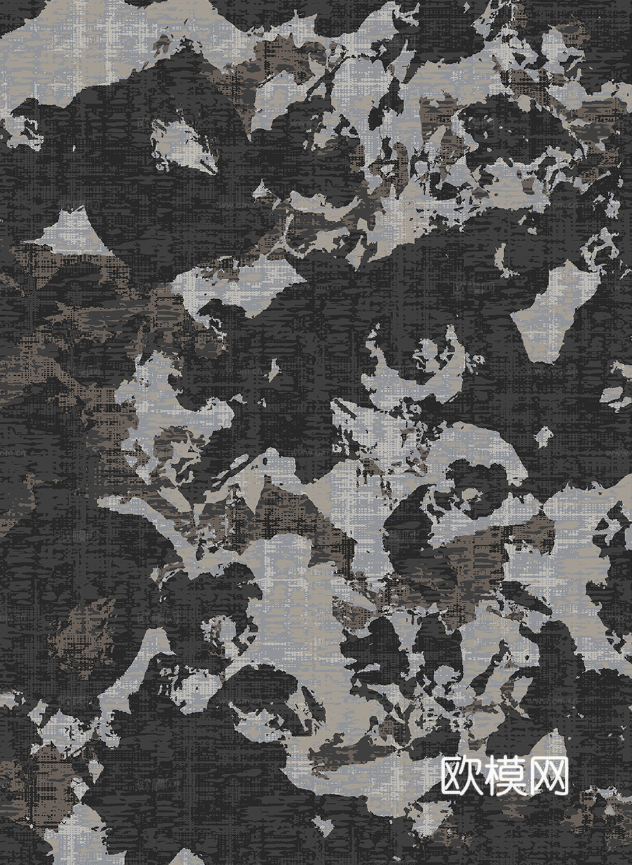 意式轻奢地毯 艺术地毯花色地毯 羊毛几何地毯