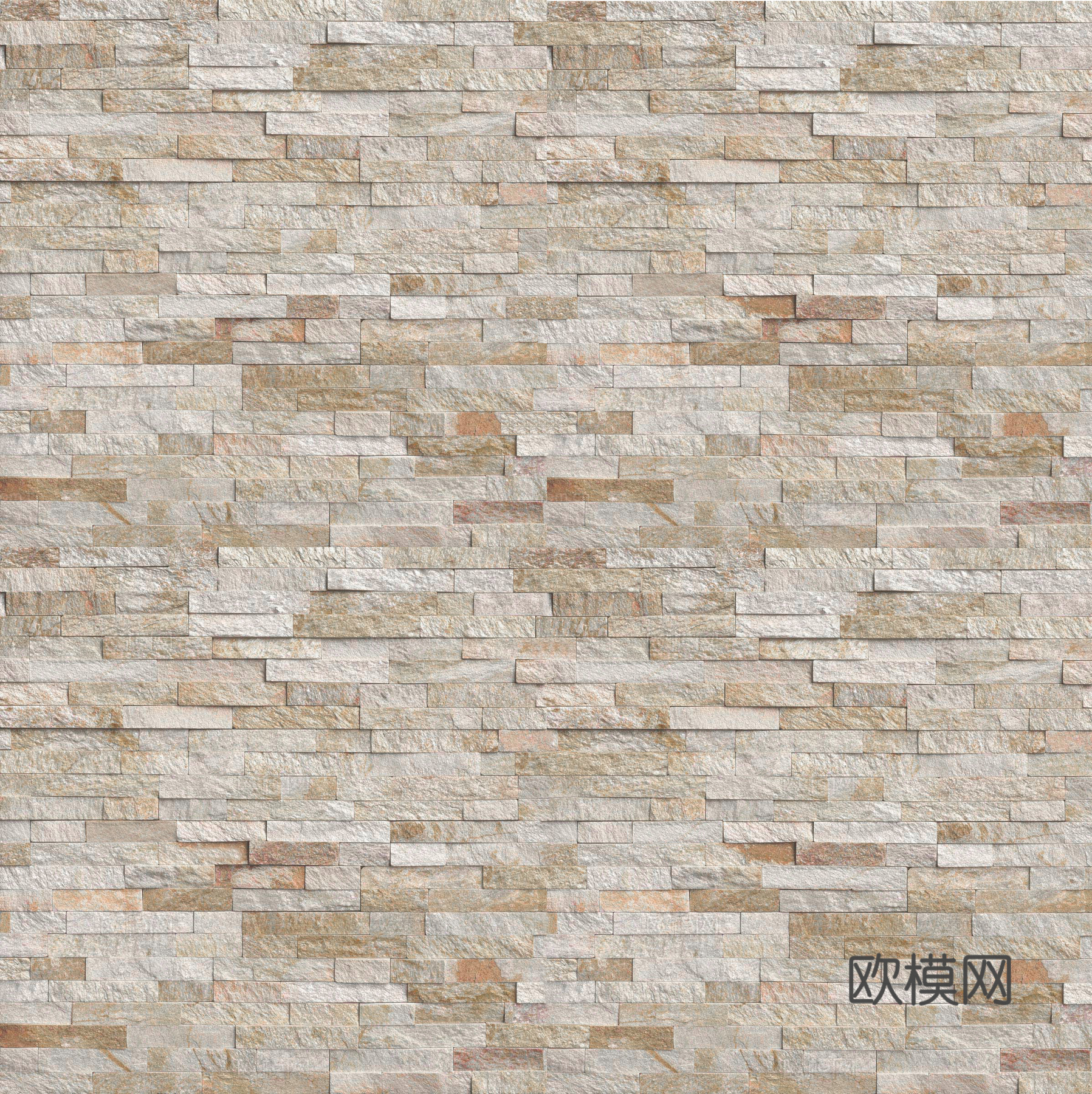 现代文化石墙面 石墙 毛石 墙砖贴图