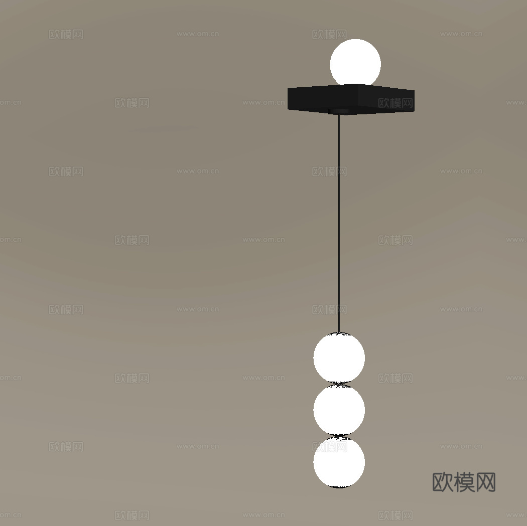 现代壁灯 球形壁灯 球形吊灯su模型
