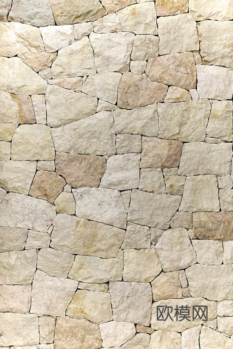 现代文化石墙面 石墙 毛石 墙砖贴图