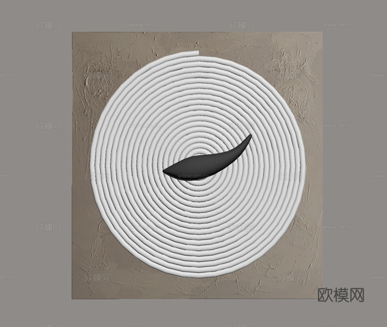 侘寂风挂画 装饰画 墙饰挂件su模型